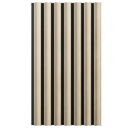Ekena Millwork AcoustixPro Noise Cancelling Concave Small Slat Wall Panel SWA0625X0500CVWW